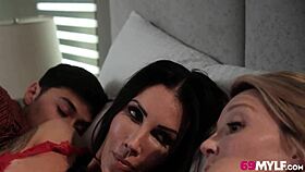 These MILFs are bonding over the bed in a steamy session