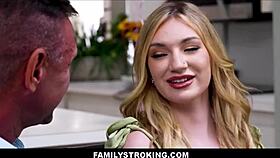 Family Stroking Session with Stepdaughter Daisy Lavoy and Stepdad Peter Fitzwell