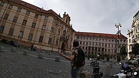 extreme public nudity in prague with teen fuck doll interviewed by andrea dipre in outdoor casting