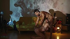 Angie Lynx Gets Fucked On Art Exhibition