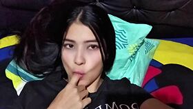 latina with big tits caught with stepsister's boyfriend in homemade video call