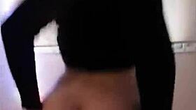 Girlfriend rides dick with juicy ass.