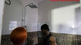 i'm the sex-starved housewife getting milk from the black plumber in the bathroom