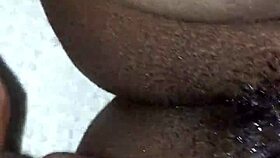 My wet ebony pussy plays with toys and vibrator.