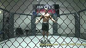 Two horny dudes battle to anal fuck Amy Brookes' ass