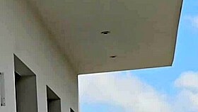 Fucking Tommy Cabrio on Balcony with Neighbors Watching