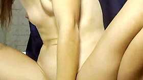 Hey, check out this young girl getting double stuffed with dildos in a fantasy