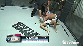 Two horny dudes battle to anal fuck Amy Brookes' ass