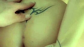 blonde in lingerie rides fake tits guy in homemade anal compilation