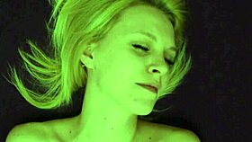 this blonde czech amateur reaches orgasm through fingering in her homemade video