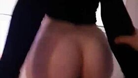 Girlfriend rides dick with juicy ass.