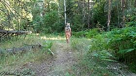 I'm a foxy blonde flashing big tits outdoors, aren't I?