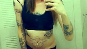 Hot Tranny In Panties And Bra Groping Her Clit While Masturbating Her Cock