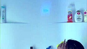 Homemade amateur shower time