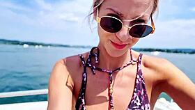 cesta lodí kanálem na Zürichské jezero