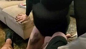 Shemale Sucks Daddy Dick Gets Throat Fucked And Swallows Nut