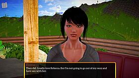 I explore my new family's big tits and ass