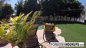 These wild teen sluts are fucking their step-brothers hard sucking and getting facials.