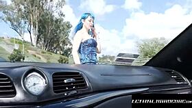 i picked up the gorgeous jewelz blu for a sloppy fucking with handjob and deepthroat.