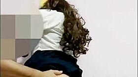 mi sobrinastra no deja de provocarme con esas faldas cortas y hoy me la cojo con su faldita de escuela casero