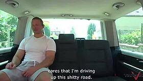 fat whore gets cumshots in van