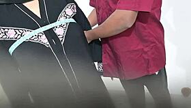 Tailor Measures Hijab Lady