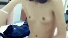 Wife cheats at pool, gets interracial blowjob and rough creampie.