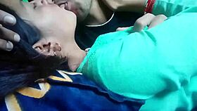 kissing and pressing my girlfriend's boobs while she masturbates