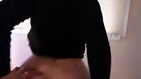 Girlfriend rides dick with juicy ass.