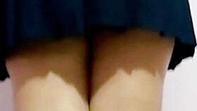 mi sobrinastra no deja de provocarme con esas faldas cortas y hoy me la cojo con su faldita de escuela casero