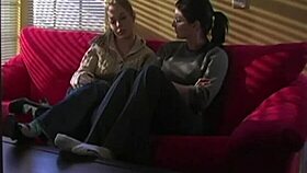 woman in latex ties up partner for fun