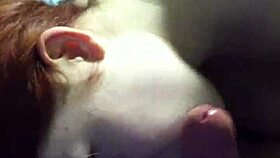 Amateur Redhead Enjoys Sucking Cock With Big Tits And Handjob In POV