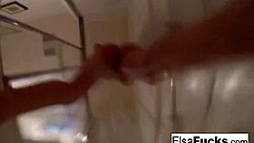 tiny babe elsa jean intensely fingers hairy pussy