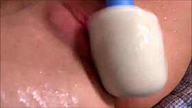Cute teen 18+ says, 'Watch me play with my vibrator and squirt all over.'