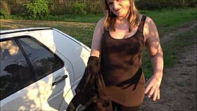 Car Breakdown With Young Girl