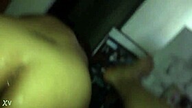 latina bride feels ecstatic bouncing on interracial cock at wedding