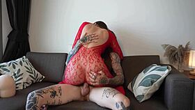 Tattooed girl in transparent clothes gets hotly fucked tantaly sex doll