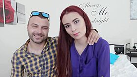 redhead scyley jam gets her ass gaped while her cuck husband watches the fucking