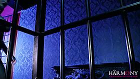 Busty Dominatrix Harmony Fucks Bound Birdman