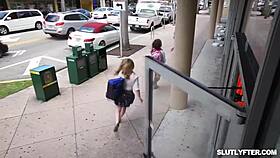 Shoplifter Mira Monroe In Sexy Cop Dress Gets Hot Fuck