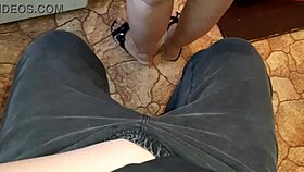 I jerk off to my neighbor in the kitchen while she is preparing dinner.