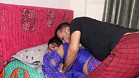 real married couple enjoys romantic wedding night together