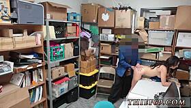 Brunette Teen In Glasses And Uniform Commits Felony Theft In HD 😲