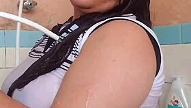 She loves seeing my wet arm in bath - part 2 😊