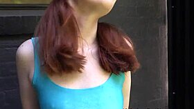 Skinny Aussie Solo Uses Putter for Outdoor Toy Play in High Definition