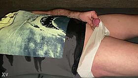 pissing all over small cock 😈