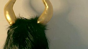 After the costume party, she bent over for a stranger's cock.