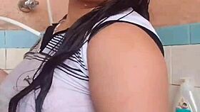 She loves seeing my wet arm in bath - part 2 😊