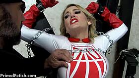 superheroine turned into sexbot for blowjob and fucking