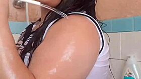 She loves seeing my wet arm in bath - part 2 😊